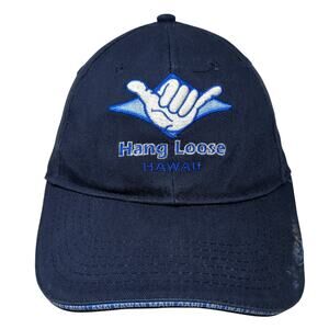 Hang Loose Hawaii Slideback Baseball Cap Blue OS Surfware Hawaiian Classics